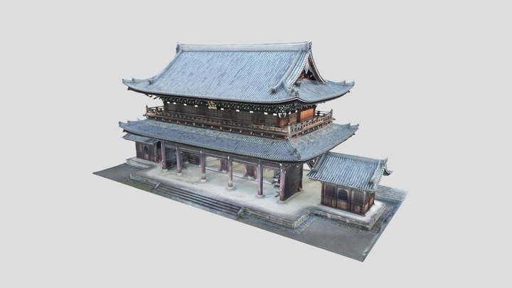 知恩院 山門 - Chionin Sanmon Gate 3D Model