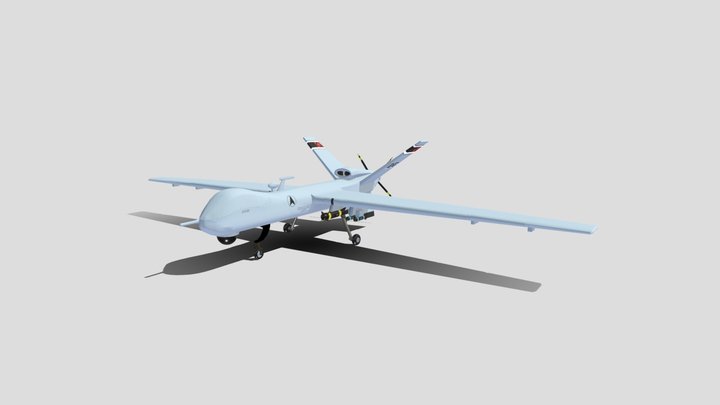 MQ-9 Drone 3D Model