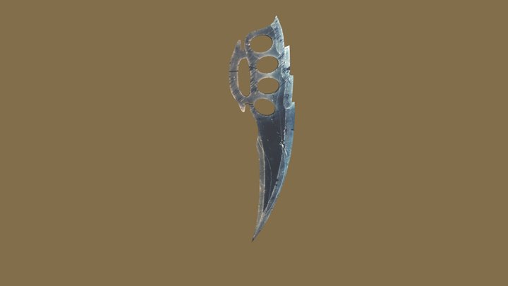 Knuckle Knife | Icy Forest 3D Model