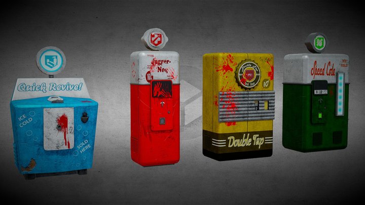 Call of Duty Zombies Perk Machines 3D Model
