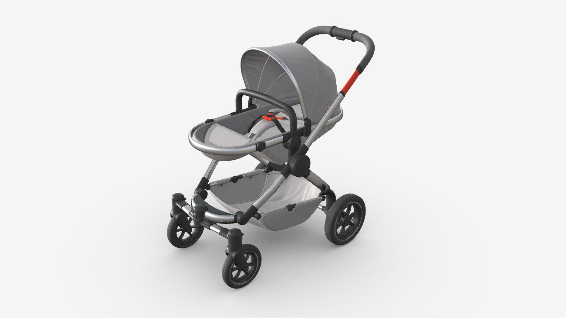 Baby stroller 03 Buy Royalty Free 3D model by HQ3DMOD (AivisAstics