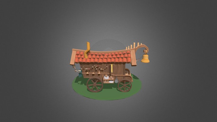 Restaurant Wagon 3D Model