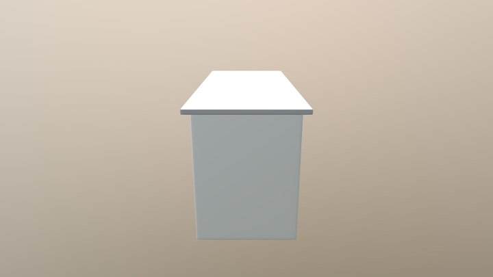 Computer Table 3D Model