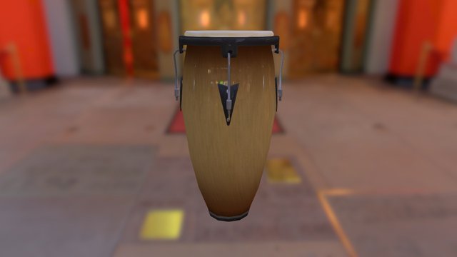 Conga drum 3D Model