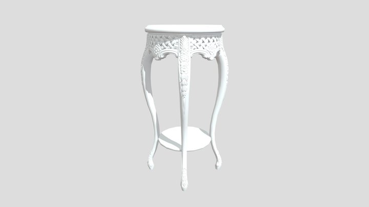 Exquisite Vase Stand 3D Model