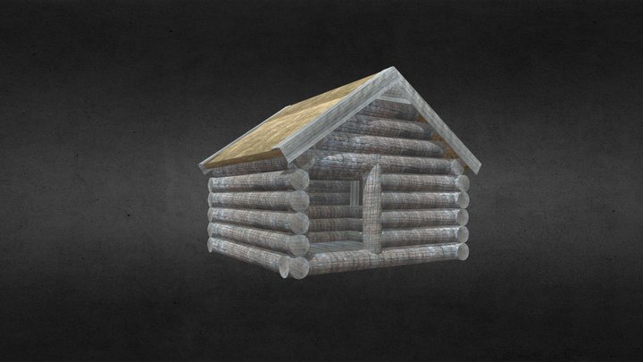 Log House 01 3D Model