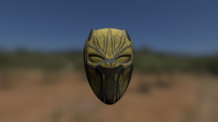 Killmonger Helmet 3D Model