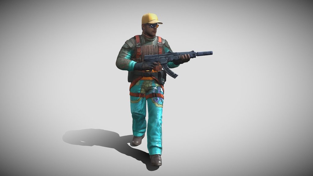 Vibrant Mercenary - Cyberpunk 6th Street