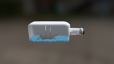 Ship In A Bottle 3D Model