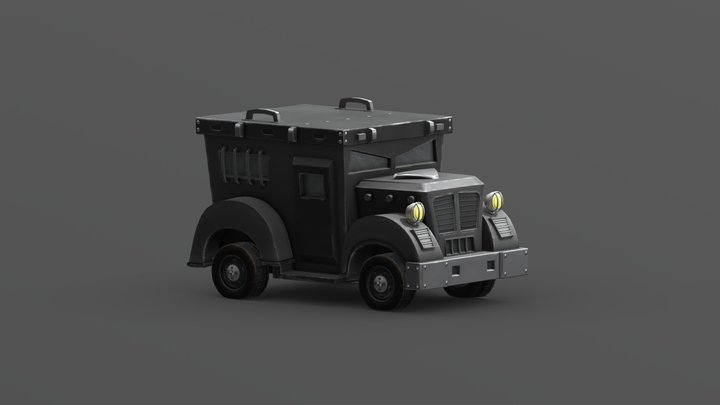 Бронированный фургон 3D Model
