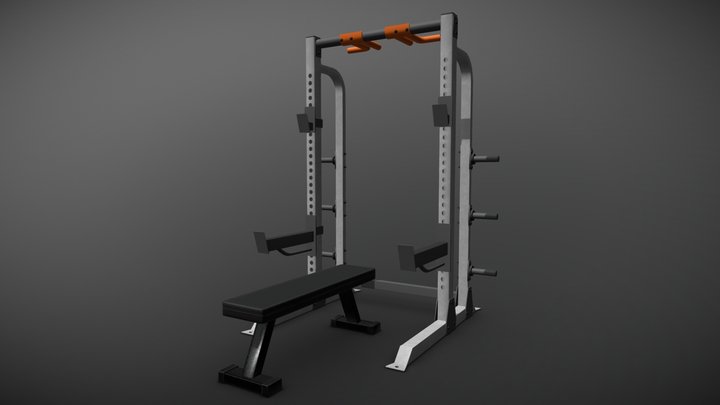 Weight Room Set 1 3D Model