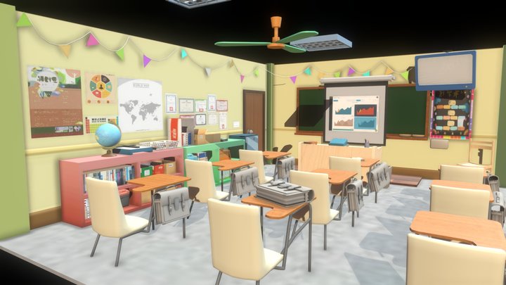 classroom 3D Model