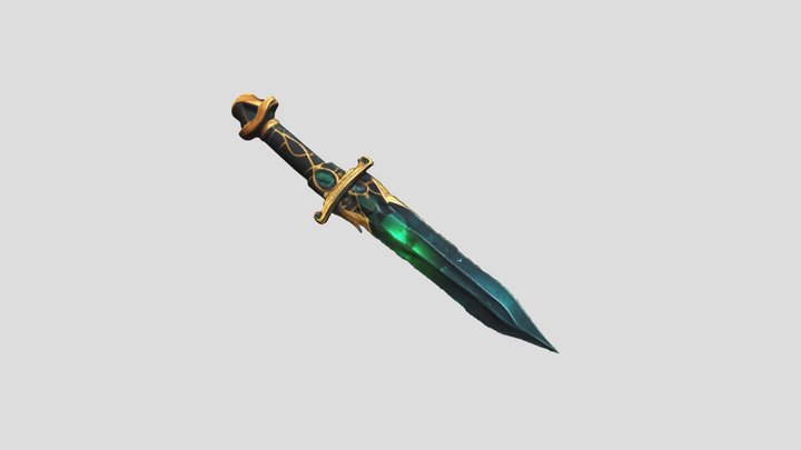 Emerald Dagger 3D Model