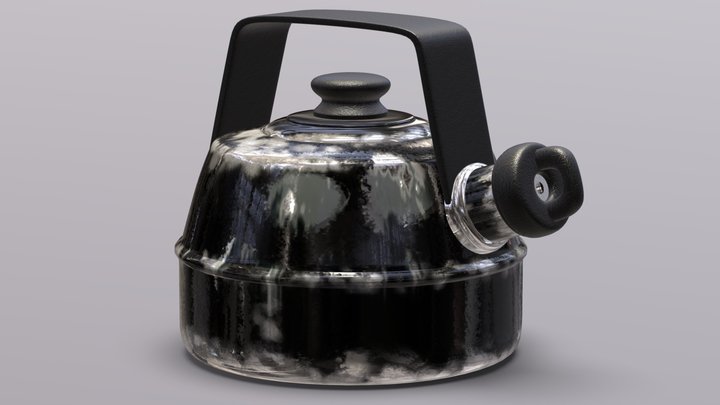 Old soviet kettle 3D Model