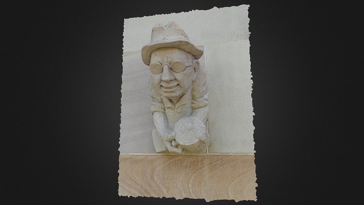 3D Model of "A crane driver n.d." Grotesque 3D Model