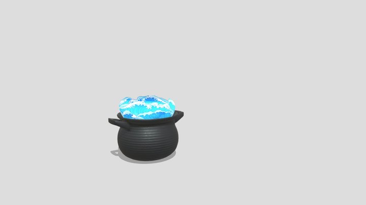 Hot pot animation(for WebAR) 3D Model