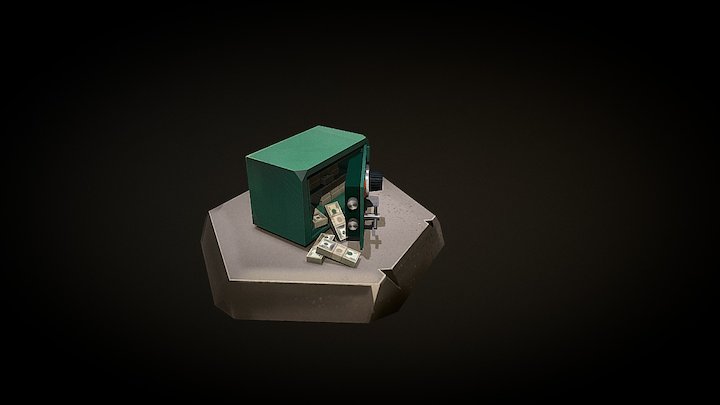 safe and money 3D Model