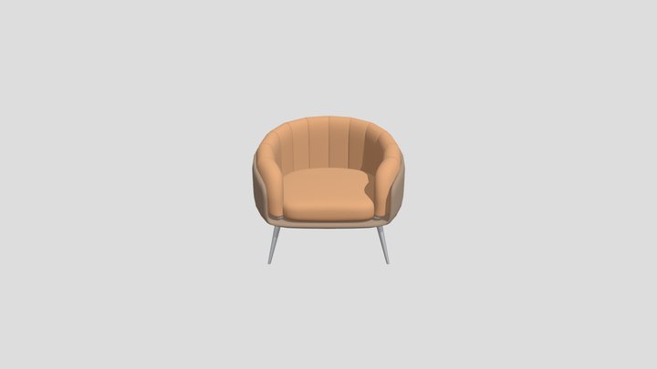 low-poly sofa chair 3D Model