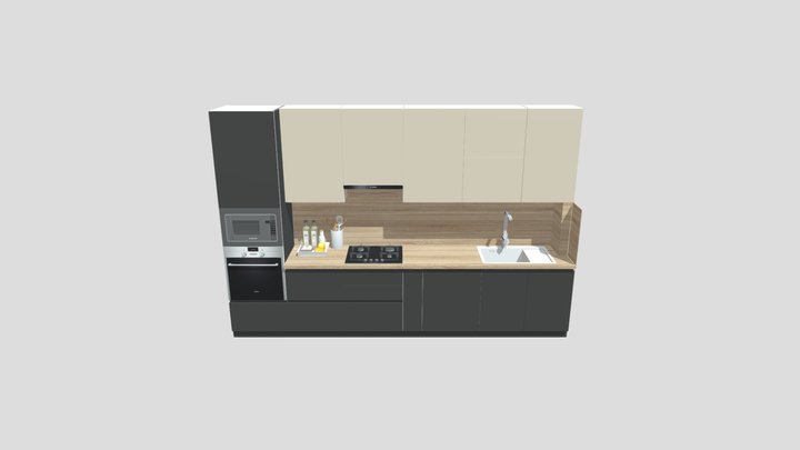 Кухонный гарнитур 3 3D Model