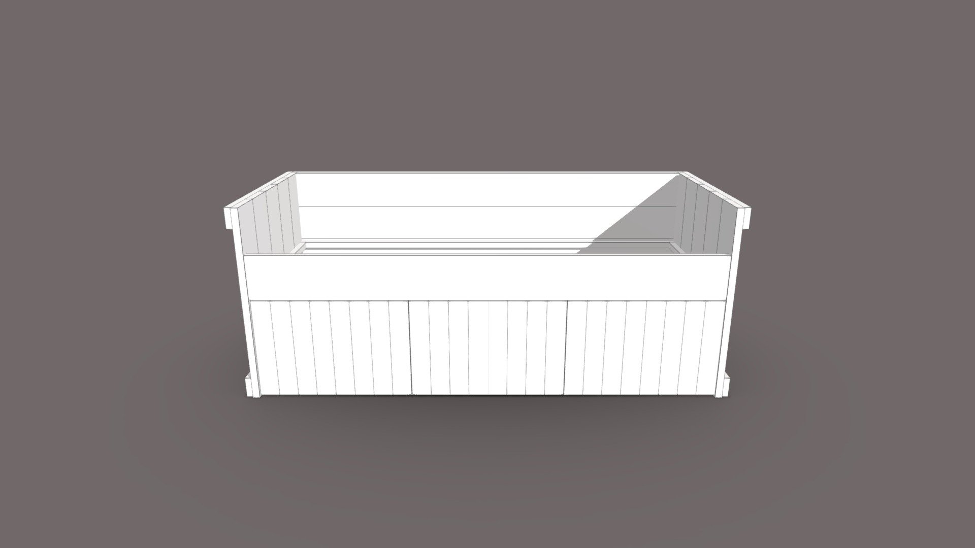 Kajuitbed Myrthe 80x200 met 3 Lades — Sketchfab embed 3D viewer