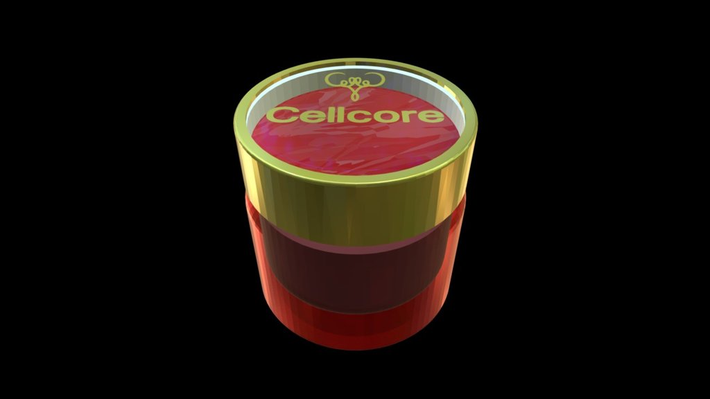 cellcore 奧秘紅鑽化妝品瓶