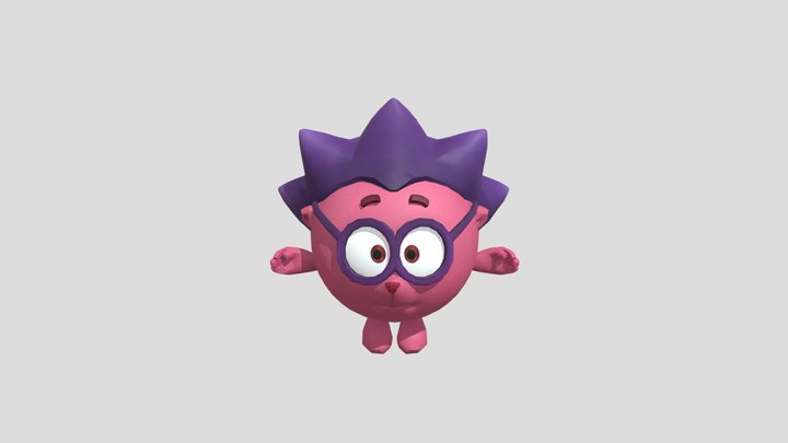 Ёжик смешарики||Chicko kikoriki/gogoriki 3D Model