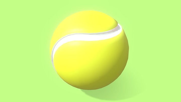 Simple Tennis Ball 3D Model
