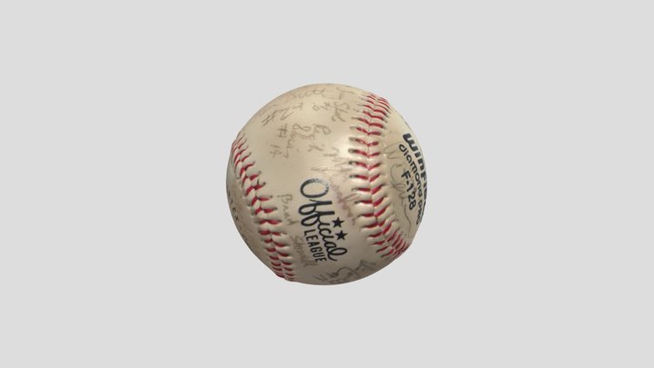 1990 Southern Conference Championship baseball 3D Model