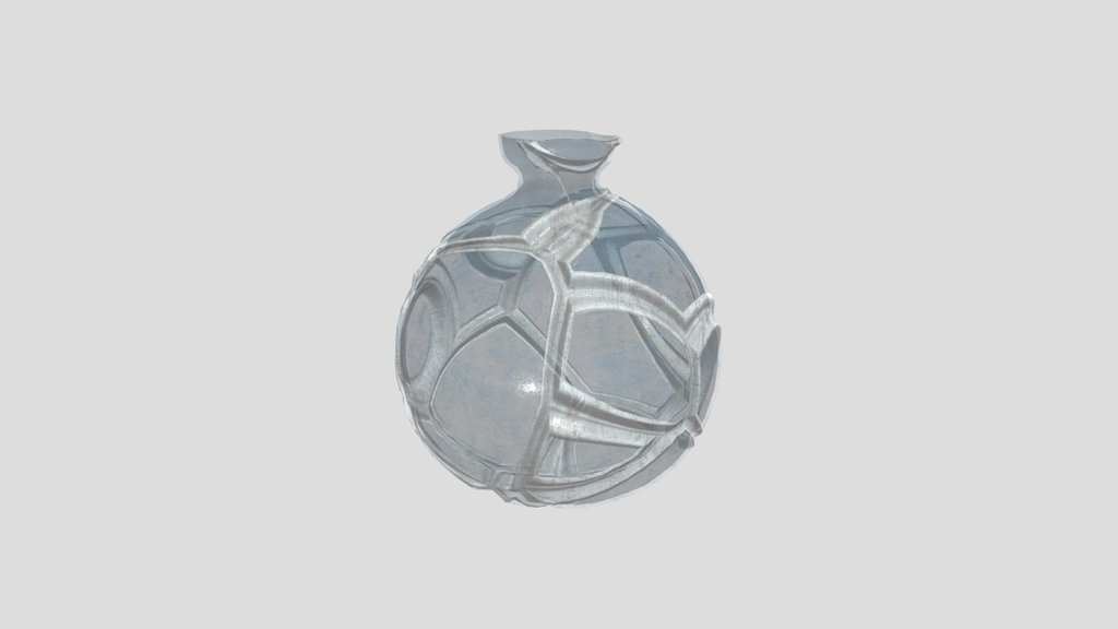 Decorative Blue Art Pottery Vase