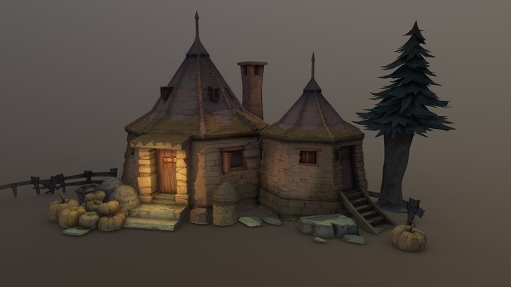 Hagrid House 3D Model