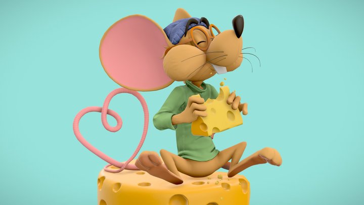 Cheddar the Mouse 3D Model