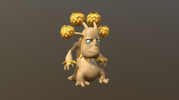Treant Druid WoW 3D Model