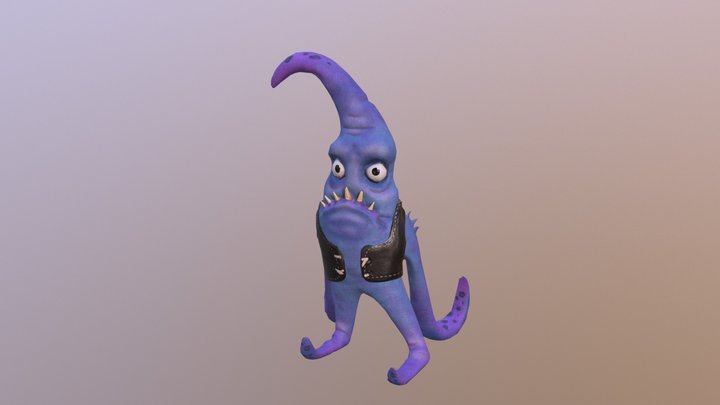 SquidFace Model 3D Model