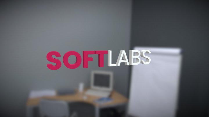 Softlabs Logo 3D Model