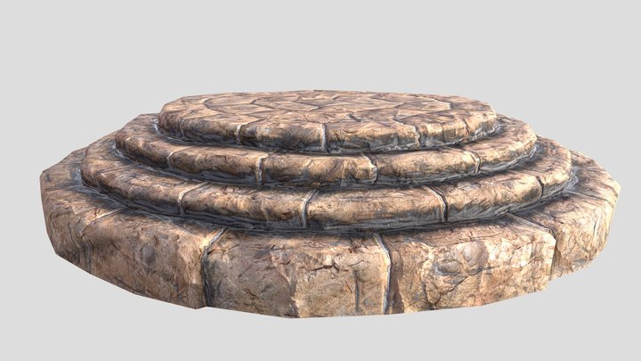 Stone Platform 3D Model
