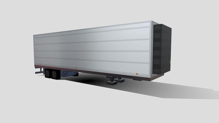 Refrigerated Trailer (Custom Model) 3D Model