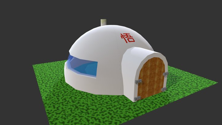 Dragon Ball Style Home 3D Model