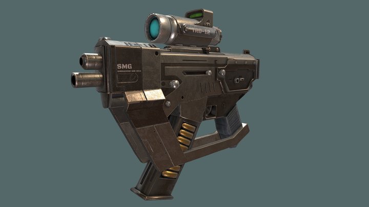 Machine Pistol 3D Model