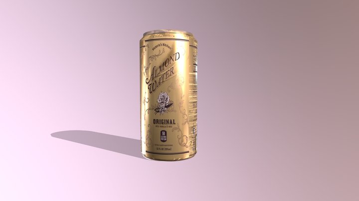 almond_water_can 3D Model