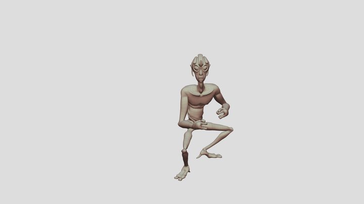 LowPoly-Male-Alien-Animated-Character.FBX 3D Model