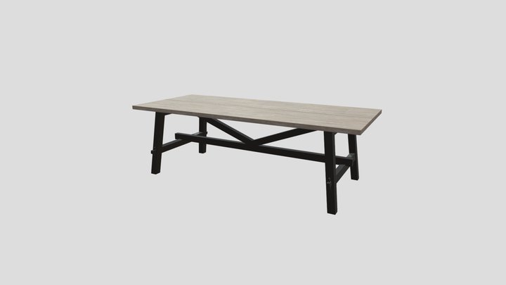 Ikea skogsta dinning table 3D Model