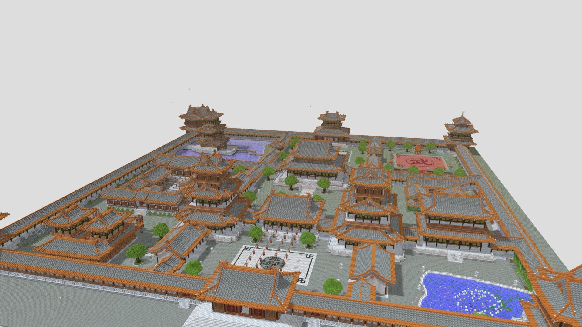 Chinese building Minecraft manmade - 3D model by TIS团队 (@YoursA_TIS ...