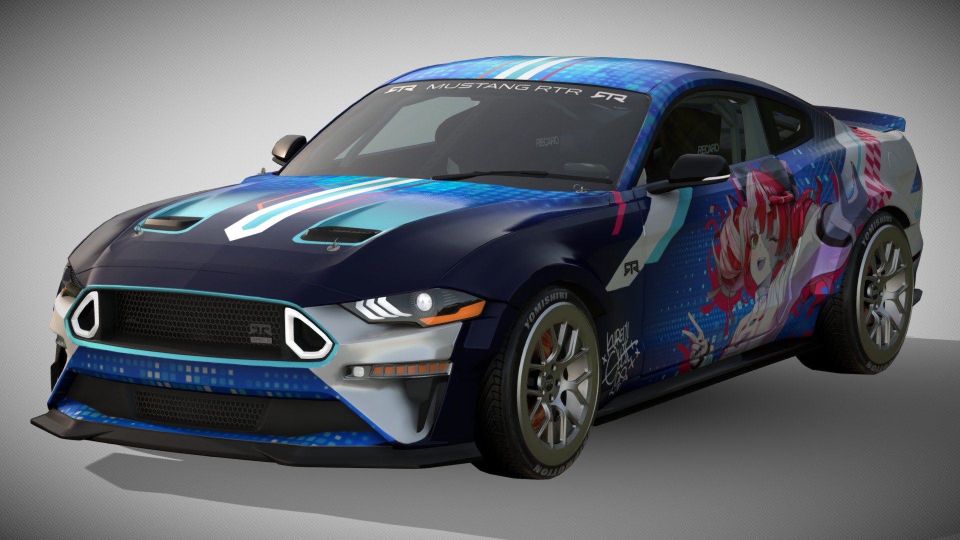 2025 Ford Mustang RTR Spec 5-FD Hololive - Download Free 3D model by ...