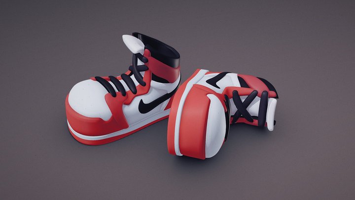 Broderskab enhed præmedicinering Jordan-shoes 3D models - Sketchfab