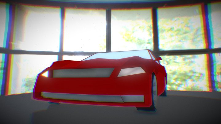 RED CAR 3D Model