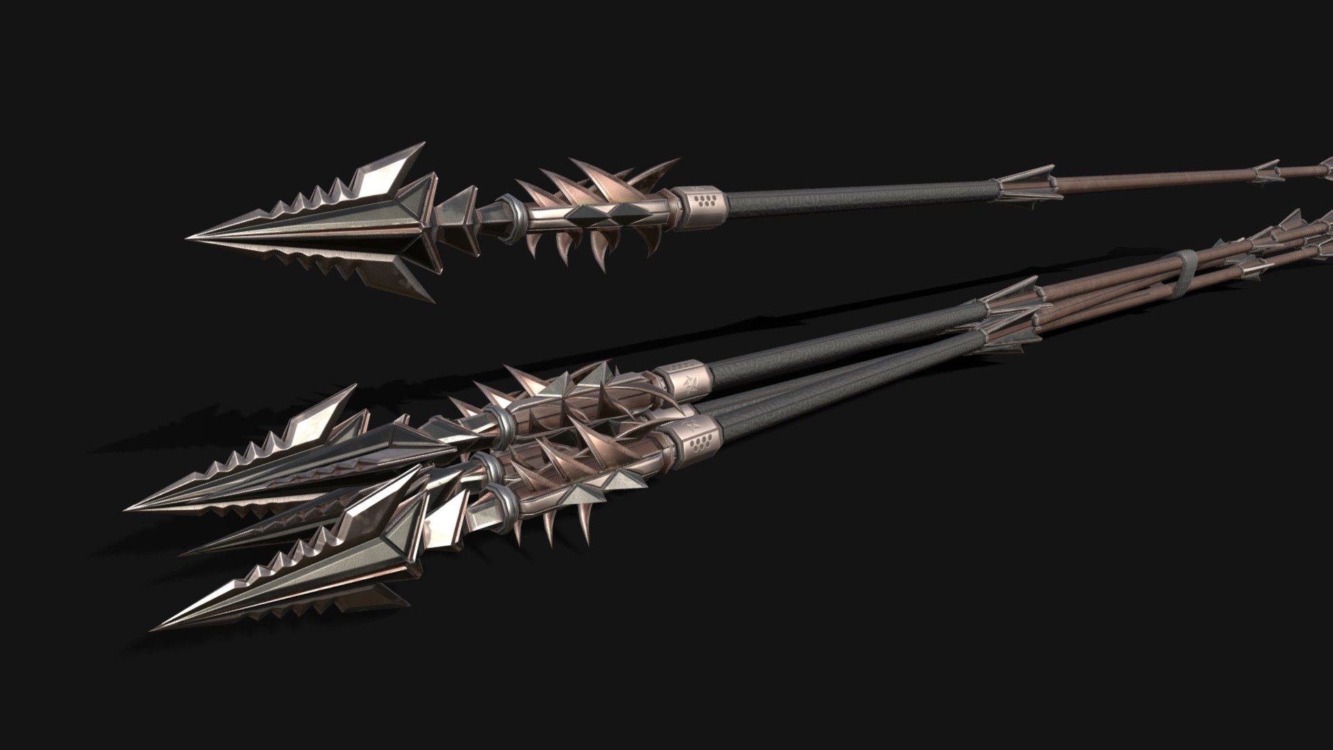 Sci-Fi Barbed Arrows - Buy Royalty Free 3D model by Clockwork Creations ...