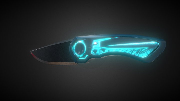 Futuristic Energy Knife – Sci-Fi Survival Blade 3D Model