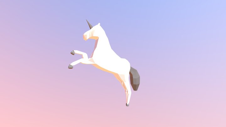 Unicorn - LowPoly 3D Model