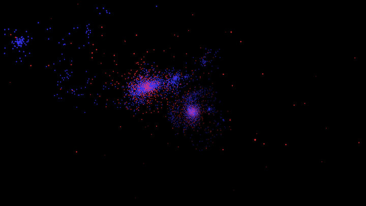 Interacción de galaxias 3D Model