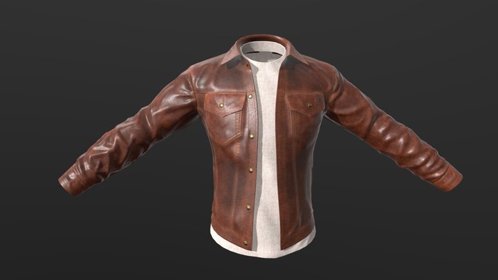 Buffalo Jackson Jacket (Clothing Study) 3D Model